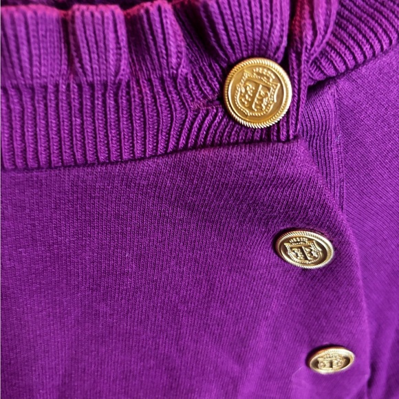 Talbots Purple Knit Top - Picture 3 of 5